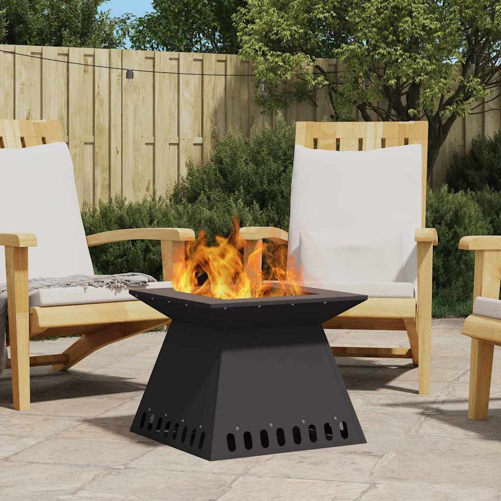 Feuerstelle Schwarz Stahl