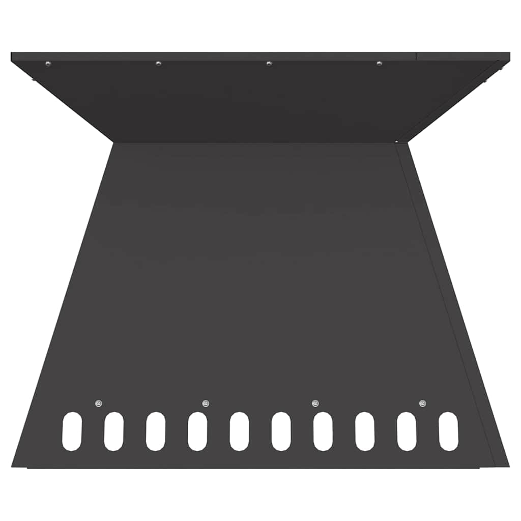 Feuerstelle Schwarz Stahl