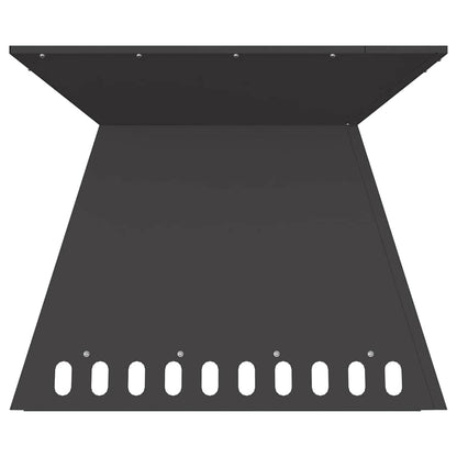 Feuerstelle Schwarz Stahl