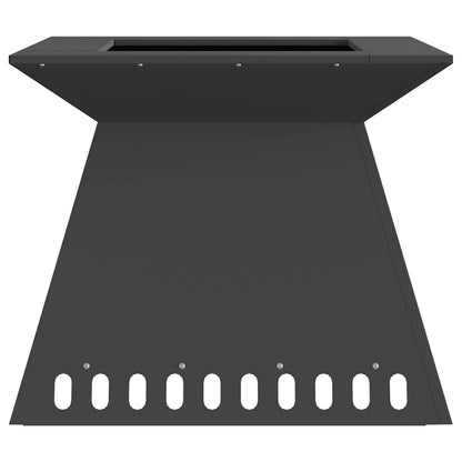 Feuerstelle Schwarz Stahl