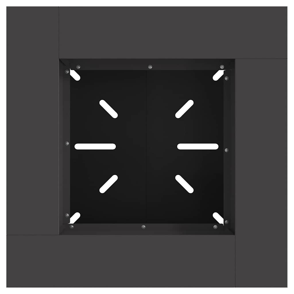 Feuerstelle Schwarz Stahl