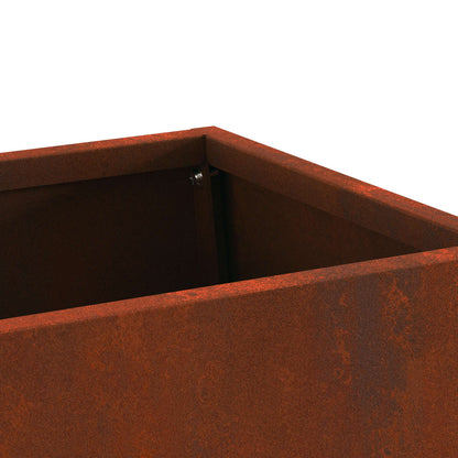 Feuerstelle Braun 60 X 35 X 100 Cm Wetterfeststahl