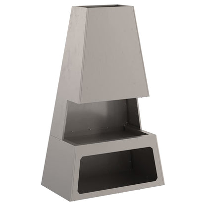 Feuerstelle Braun 60 X 35 X 100 Cm Wetterfeststahl
