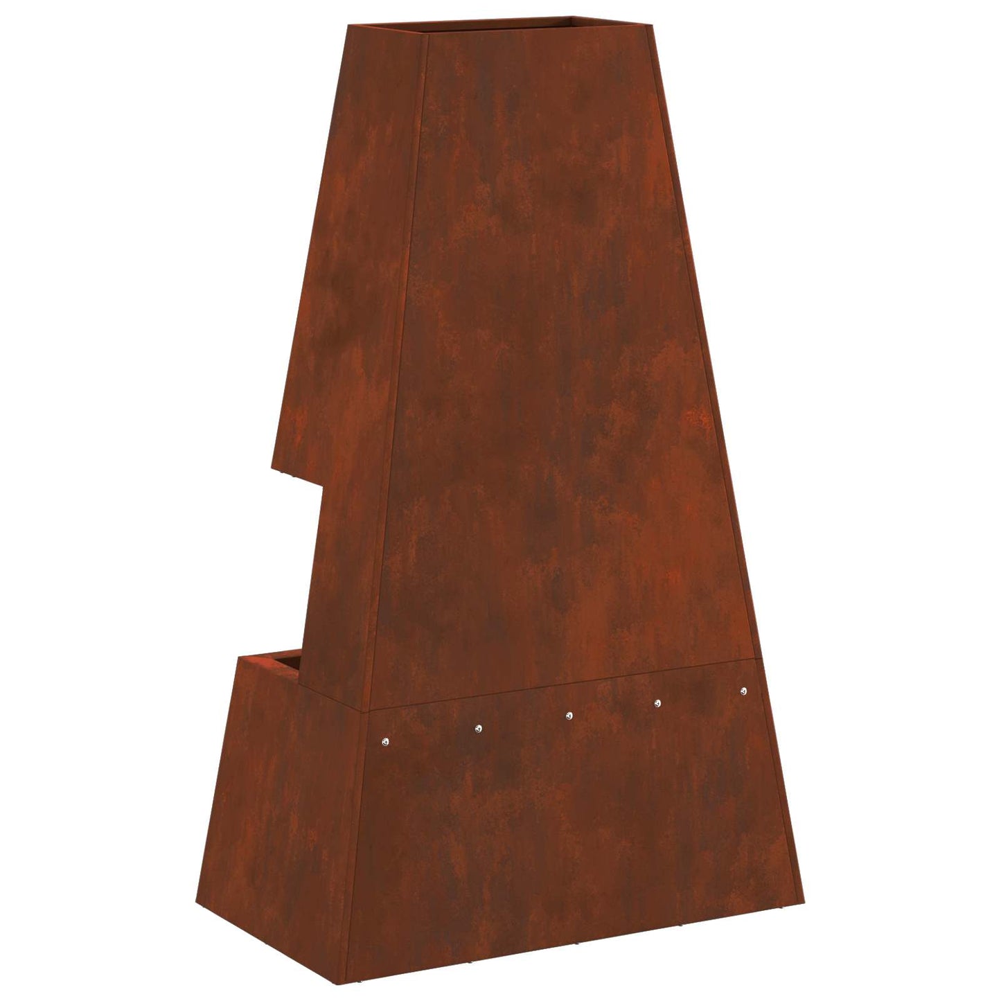 Feuerstelle Braun 60 X 35 X 100 Cm Wetterfeststahl