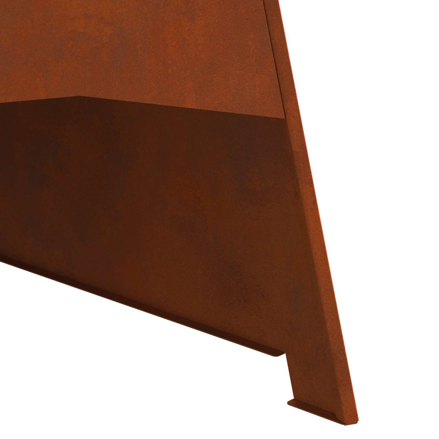 Feuerstelle Braun 50 X 50 X 95 Cm Wetterfeststahl