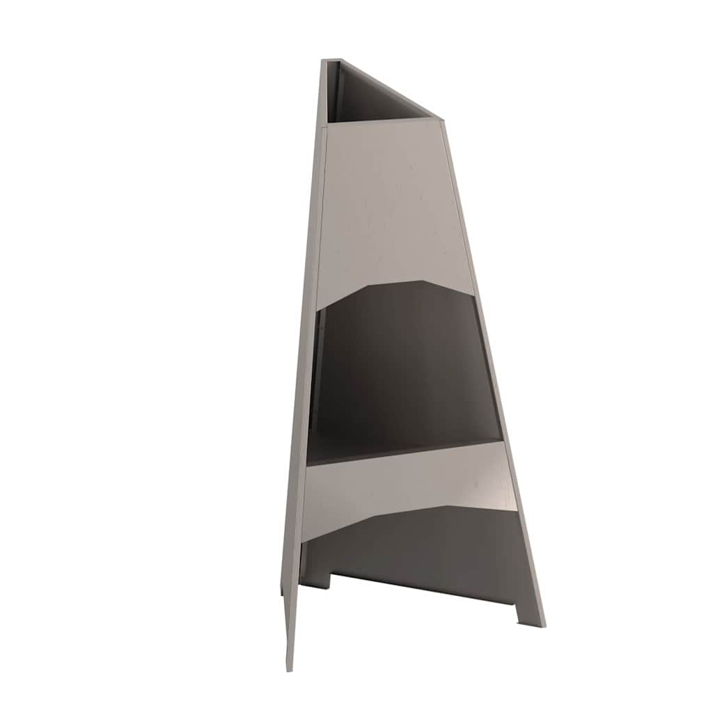Feuerstelle Braun 50 X 50 X 95 Cm Wetterfeststahl