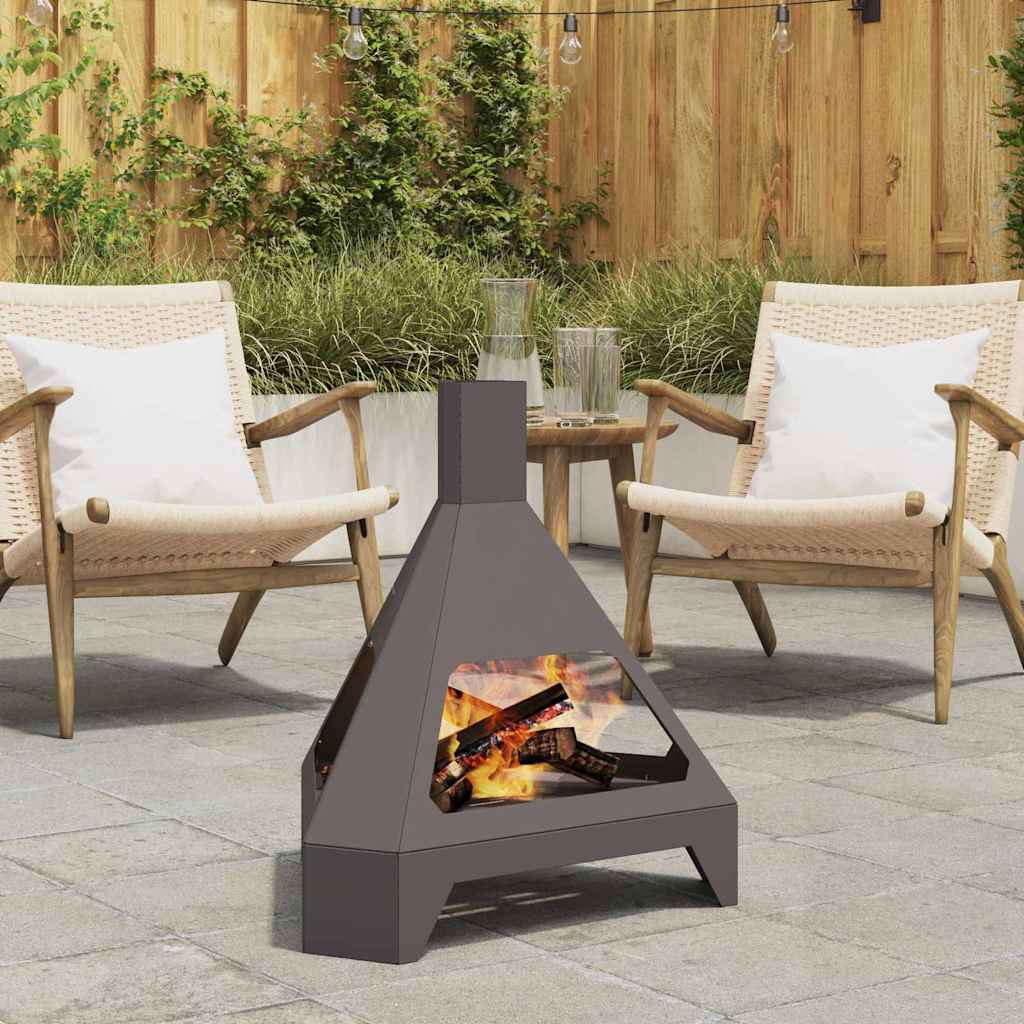 Feuerstelle Braun 50 X 43 X 52 Cm Wetterfeststahl