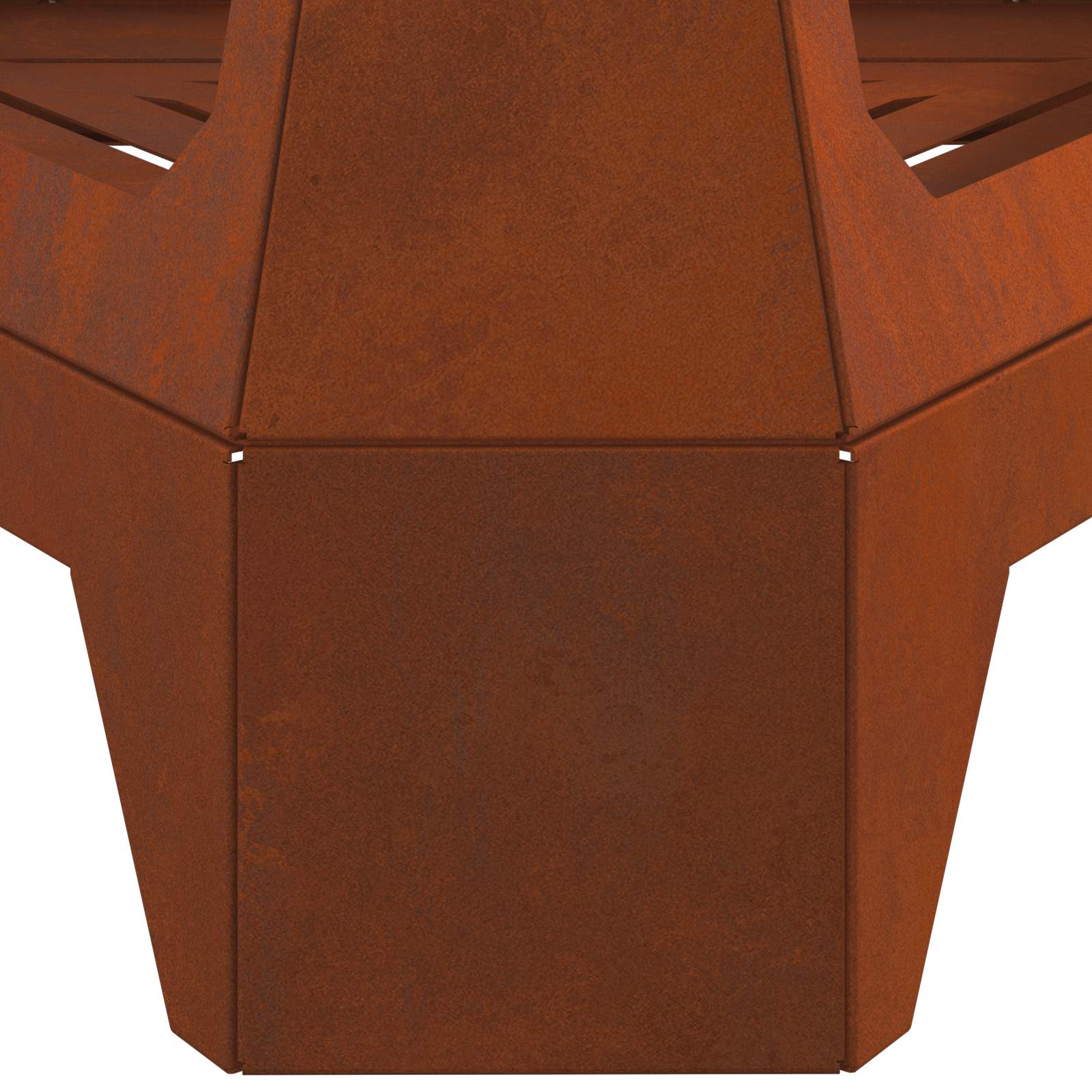 Feuerstelle Braun 50 X 43 X 52 Cm Wetterfeststahl