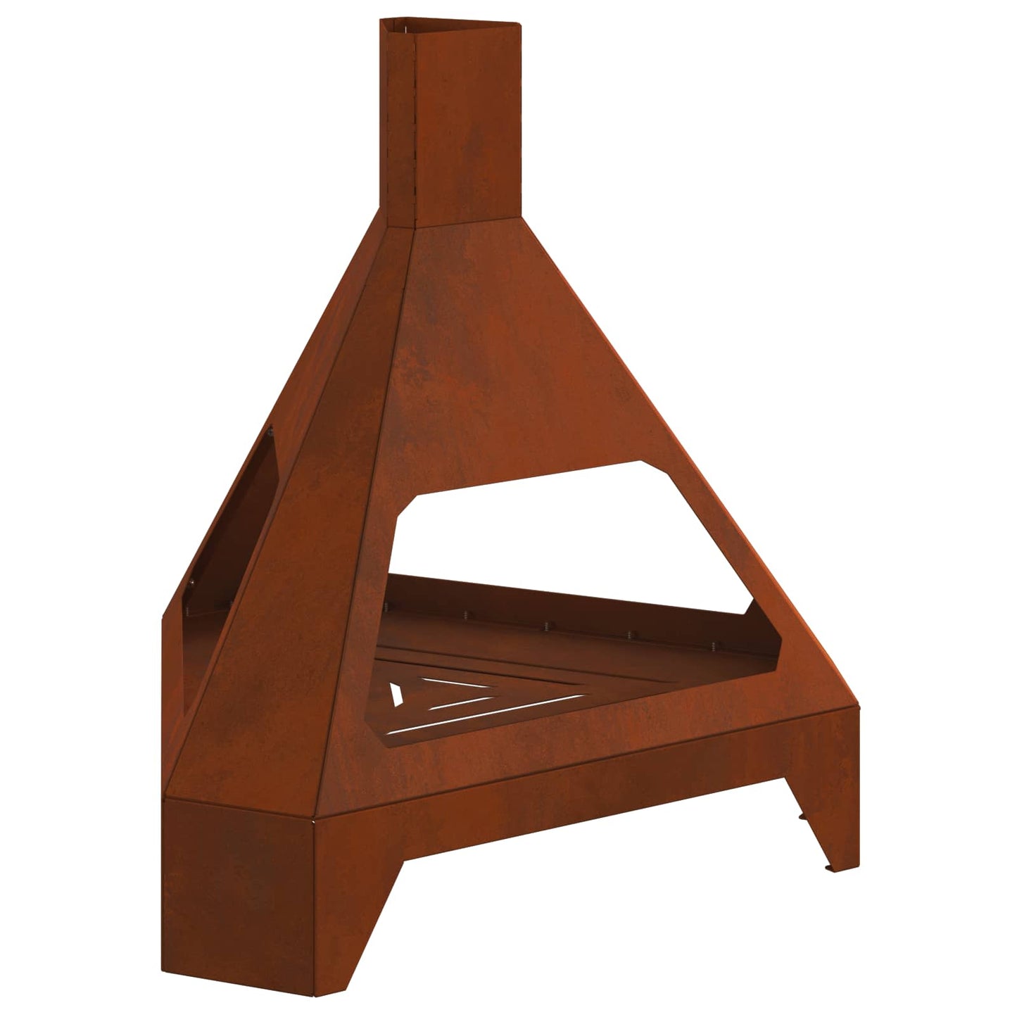 Feuerstelle Braun 50 X 43 X 52 Cm Wetterfeststahl