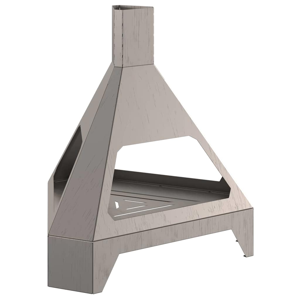 Feuerstelle Braun 50 X 43 X 52 Cm Wetterfeststahl