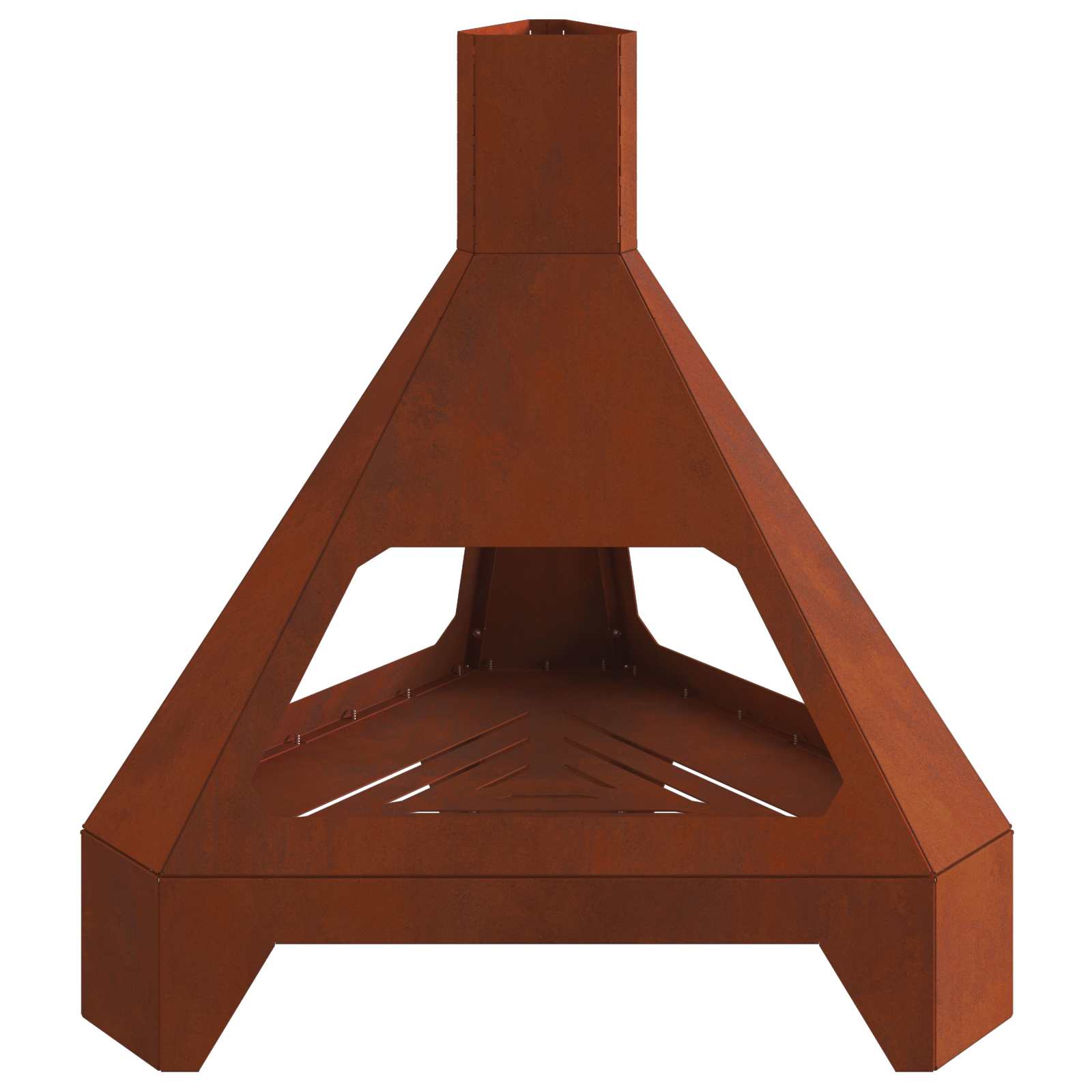 Feuerstelle Braun 50 X 43 X 52 Cm Wetterfeststahl