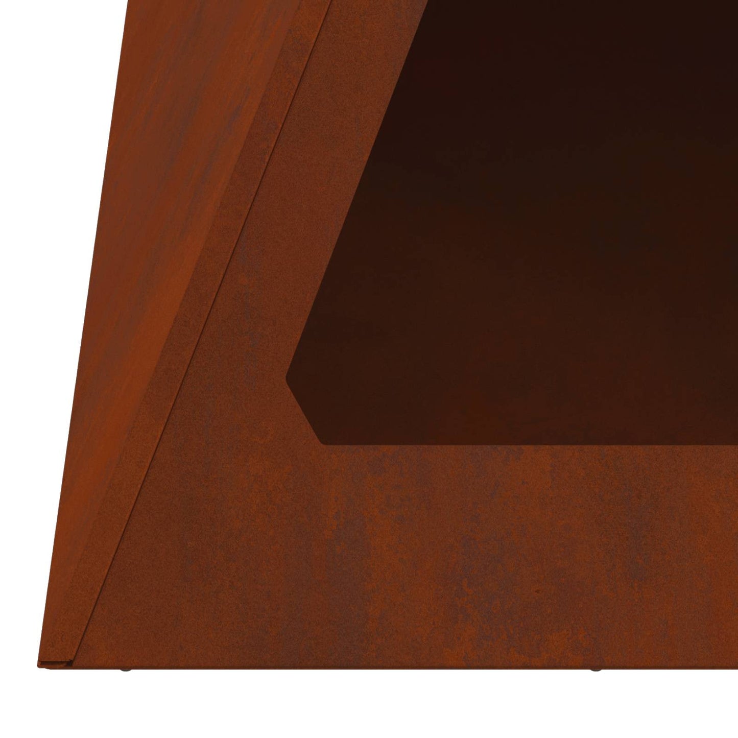 Feuerstelle Braun 50 X 50 X 51 Cm Wetterfeststahl