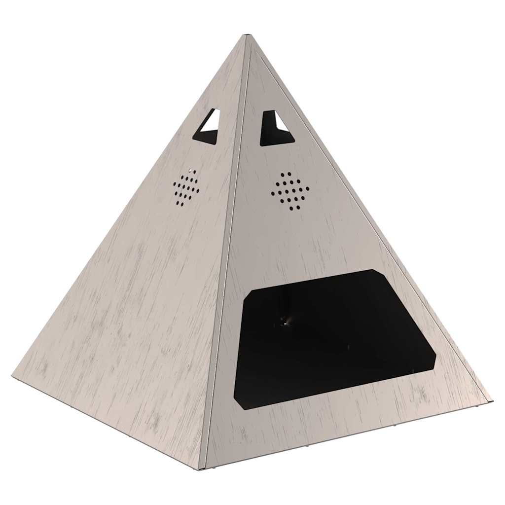 Feuerstelle Braun 50 X 50 X 51 Cm Wetterfeststahl