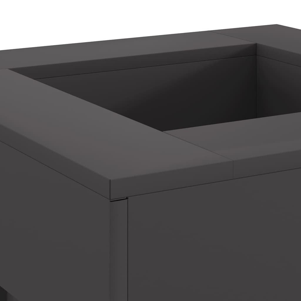 Feuerstelle Schwarz Stahl