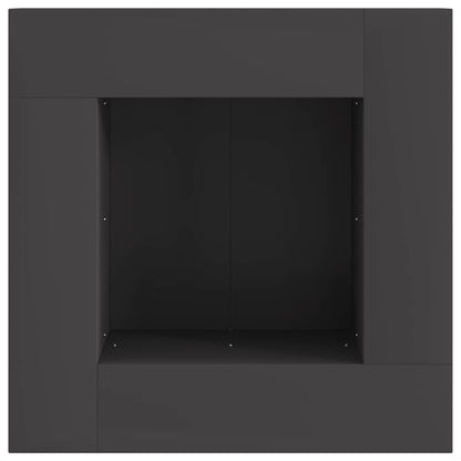Feuerstelle Schwarz Stahl