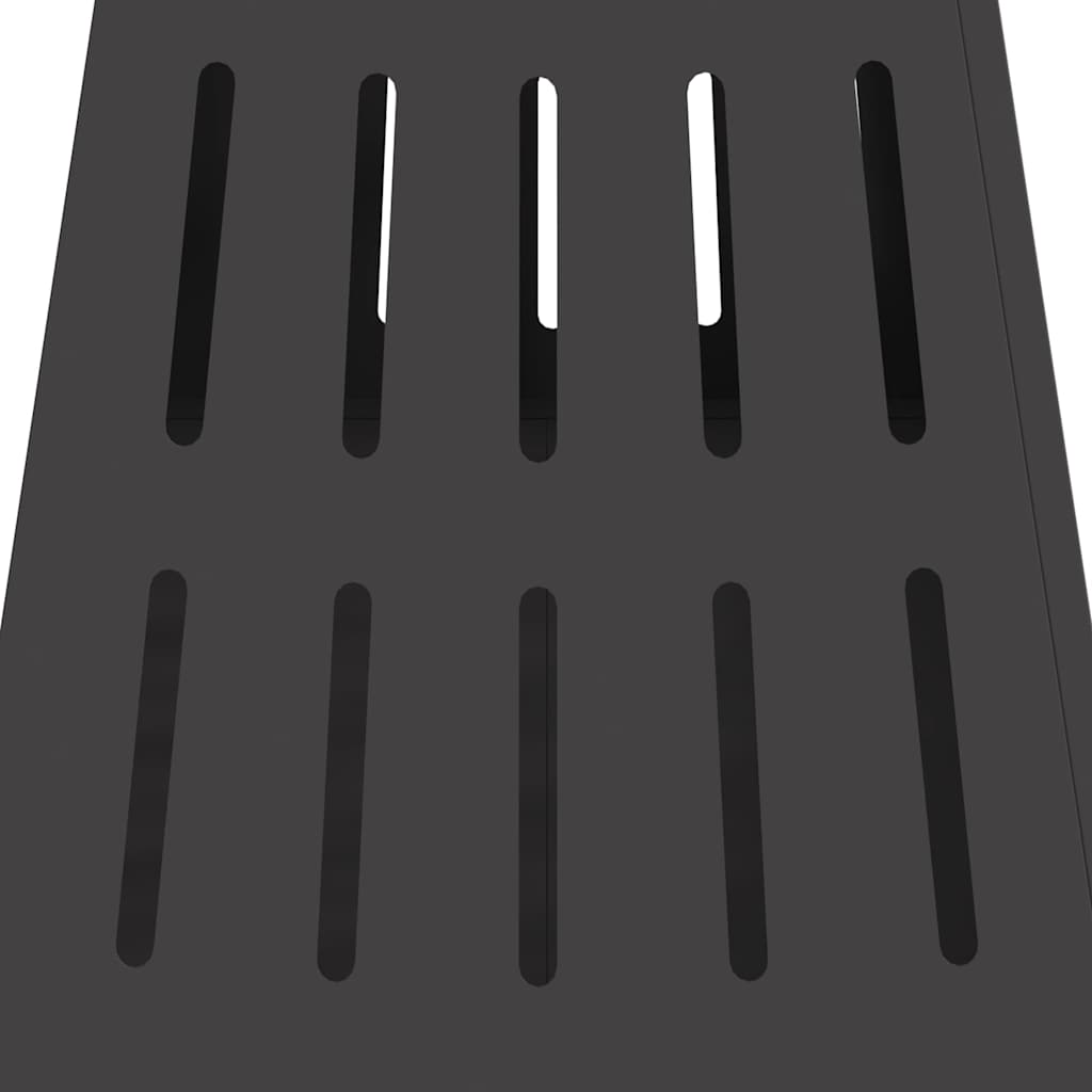 Feuerstelle Schwarz 50 X 50 X 70 Cm Stahl