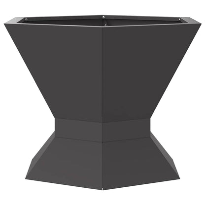 Feuerstelle Schwarz 50 X 50 X 40 Cm Stahl