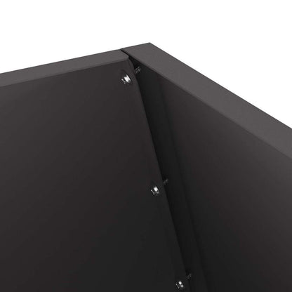 Feuerstelle Schwarz 50 X 50 X 100 Cm Stahl