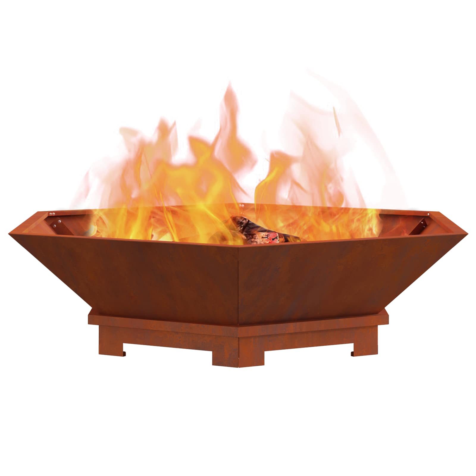 Feuerstelle Braun Wetterfeststahl