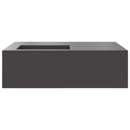 Feuerstelle Schwarz 100 X 100 X 30 Cm Stahl