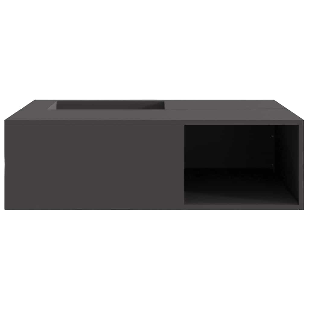 Feuerstelle Schwarz 100 X 100 X 30 Cm Stahl