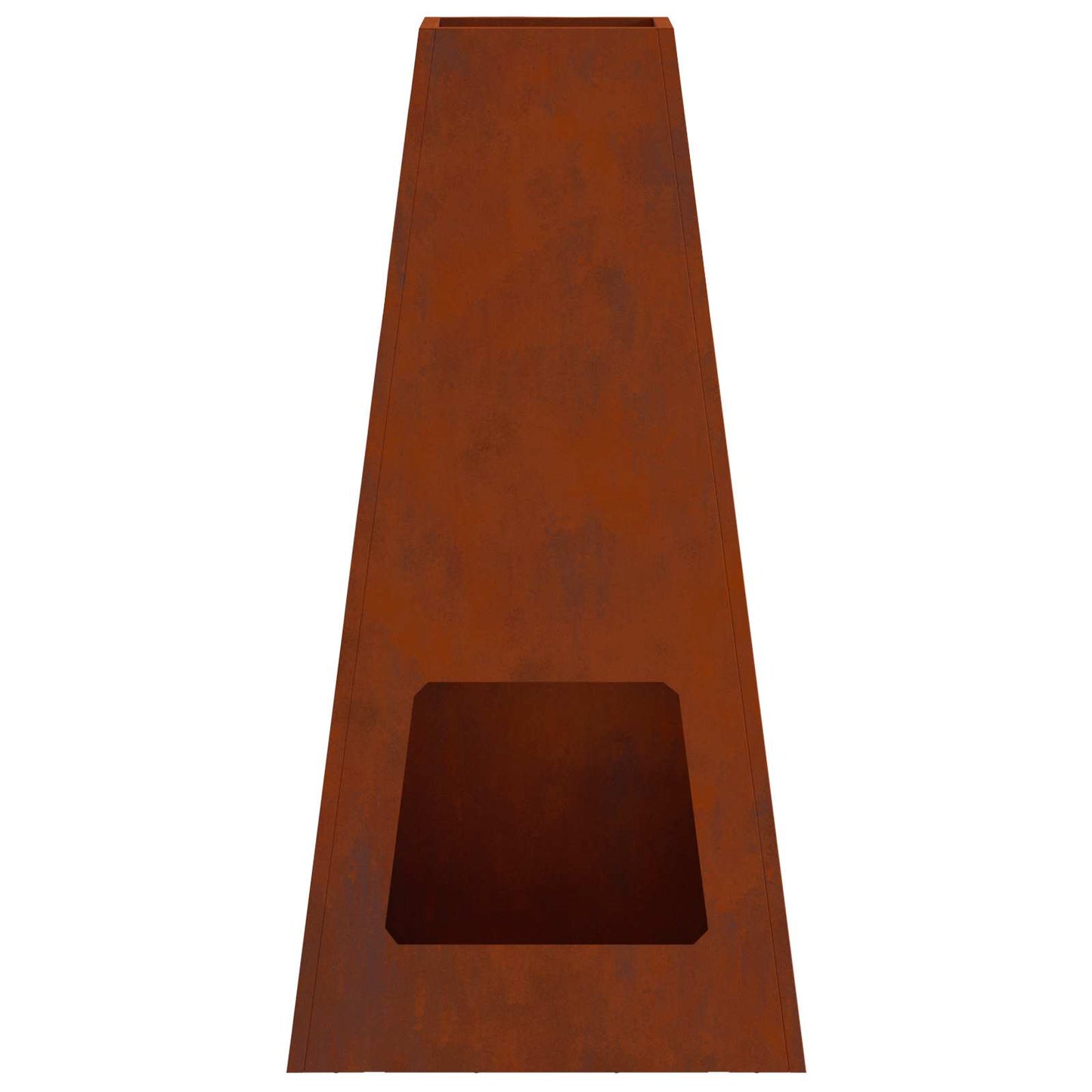 Feuerstelle Braun 50 X 35 X 100 Cm Wetterfeststahl