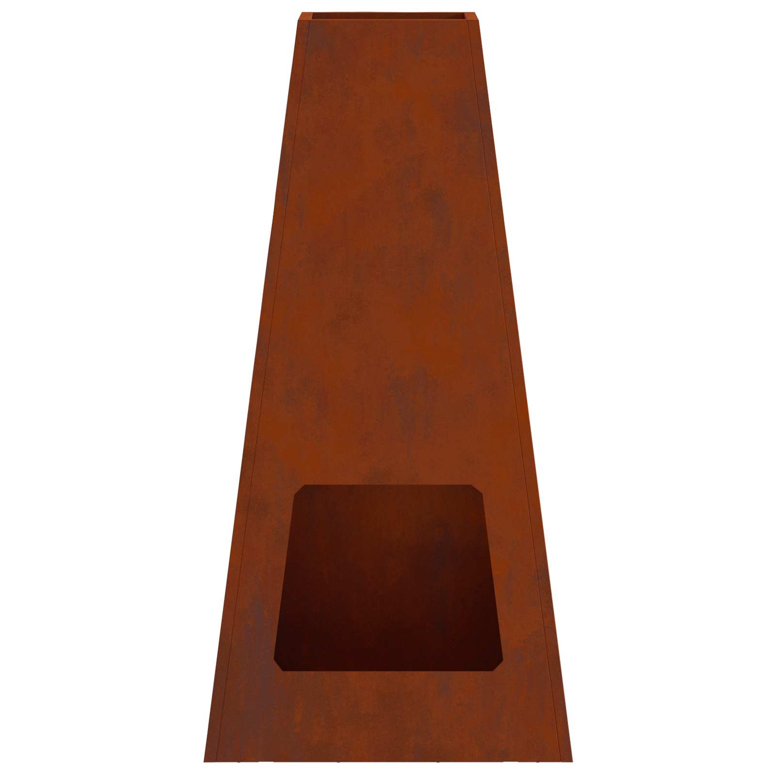 Feuerstelle Braun 50 X 35 X 100 Cm Wetterfeststahl