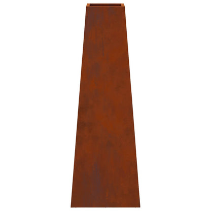 Feuerstelle Braun 50 X 35 X 100 Cm Wetterfeststahl