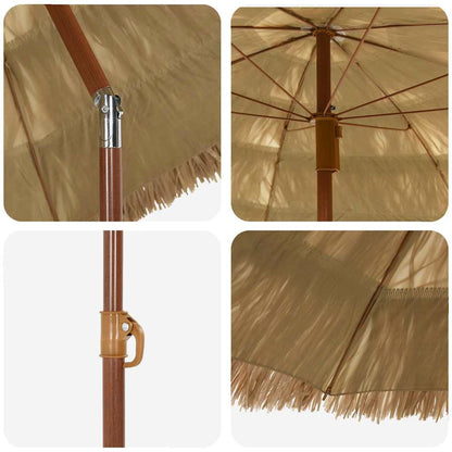 Garten-Sonnenschirm Natur 160 X 160 X 196 Cm