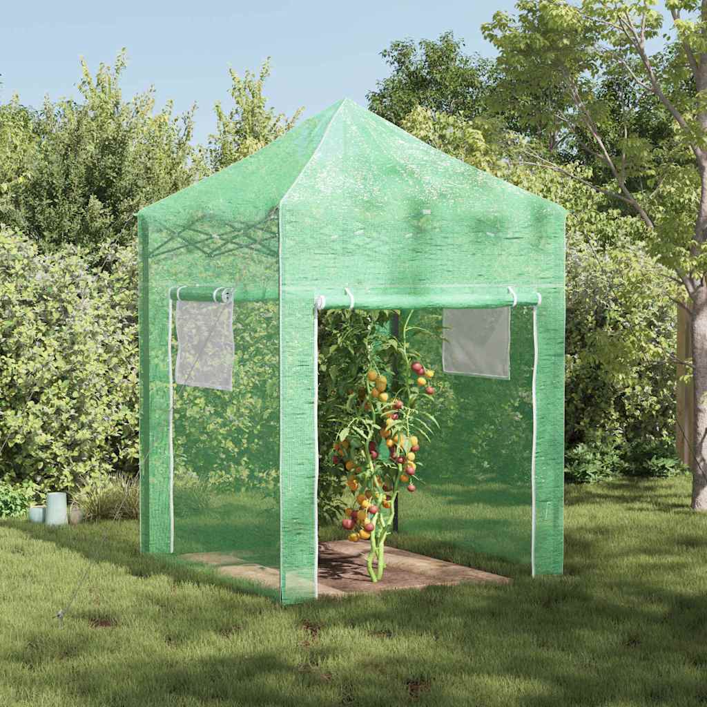 Gewächshaus Mit Pop-Up-Rahmen Grün Eisen