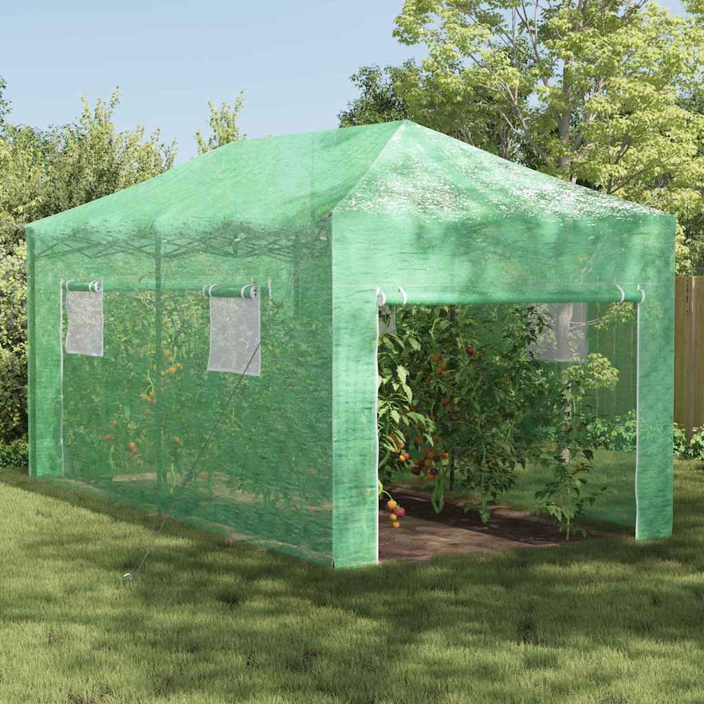 Gewächshaus Mit Pop-Up-Rahmen Grün Eisen