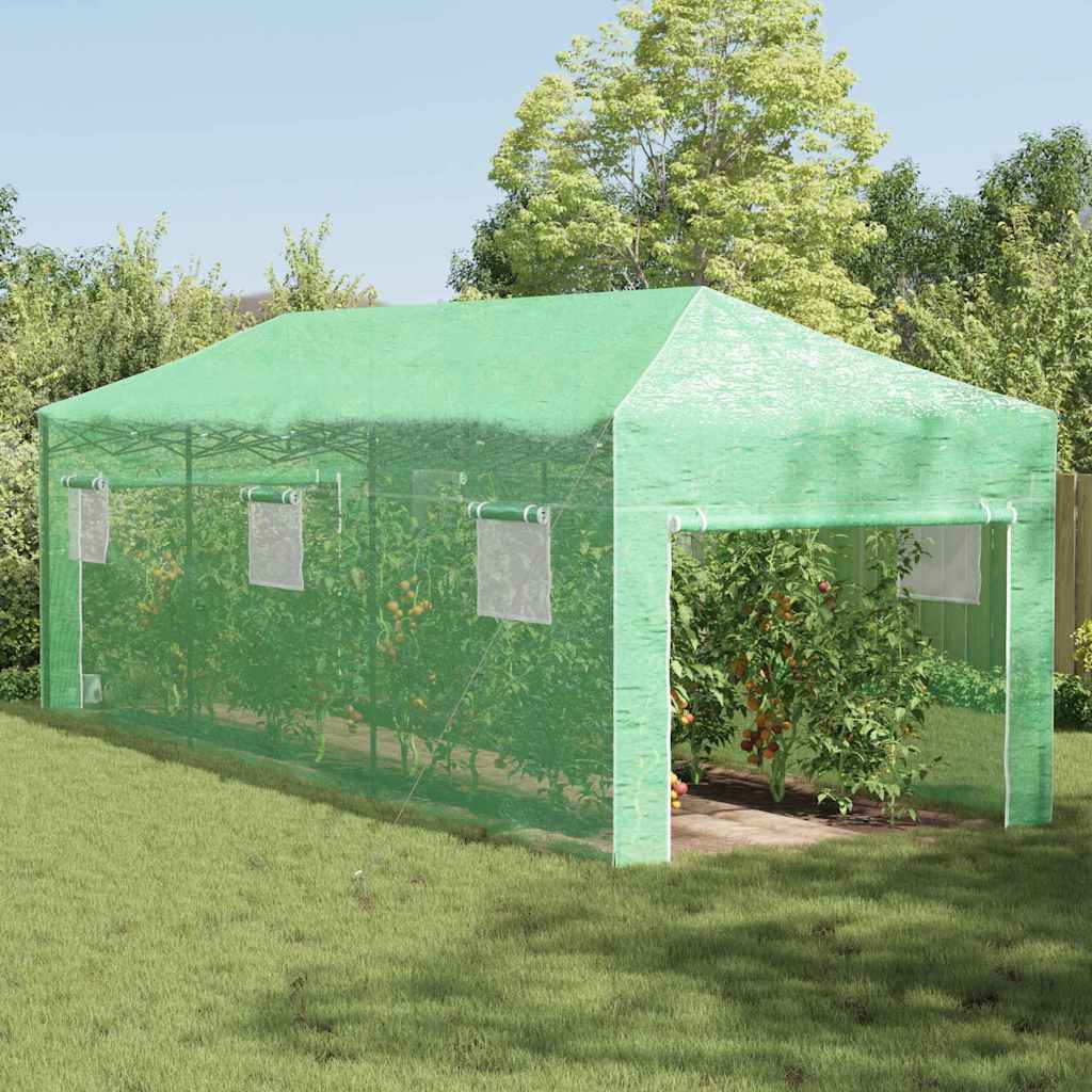 Gewächshaus Mit Pop-Up-Rahmen Grün Eisen