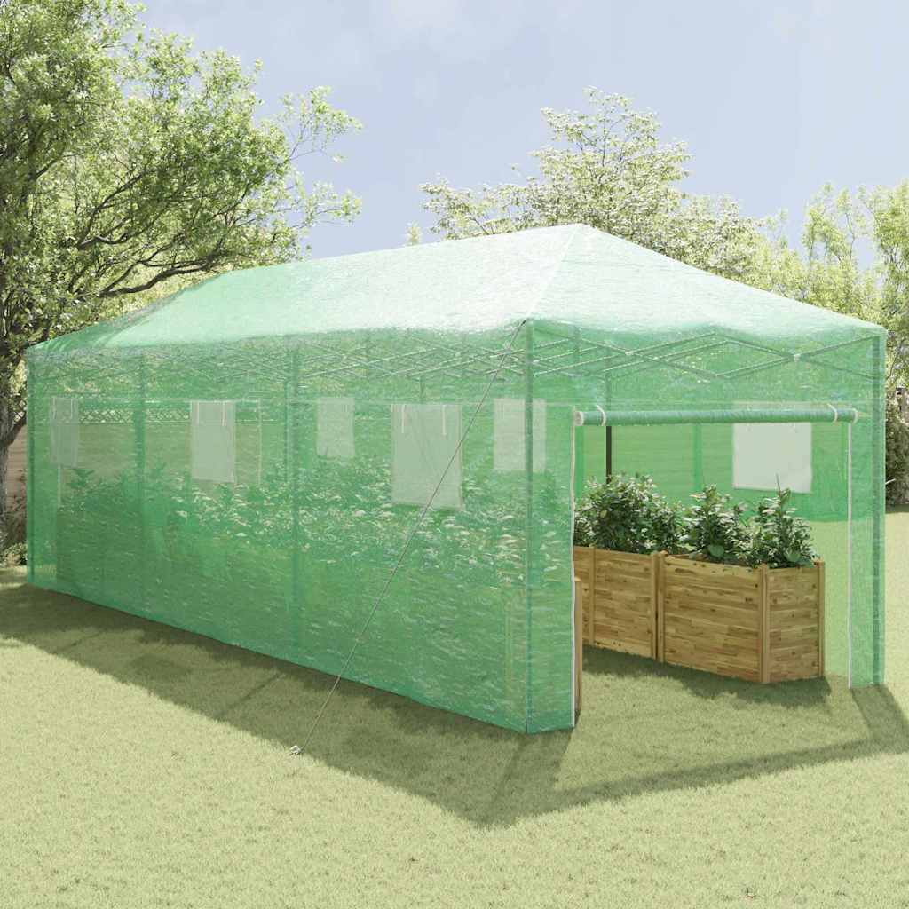Gewächshaus Mit Pop-Up-Rahmen Grün Eisen