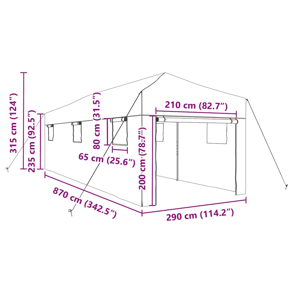 Gewächshaus Mit Pop-Up-Rahmen Grün Eisen