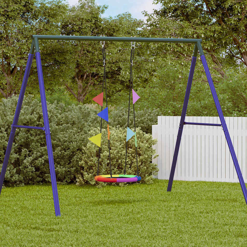 Nestschaukel Blau 60 X 60 X 180 Cm Polyester