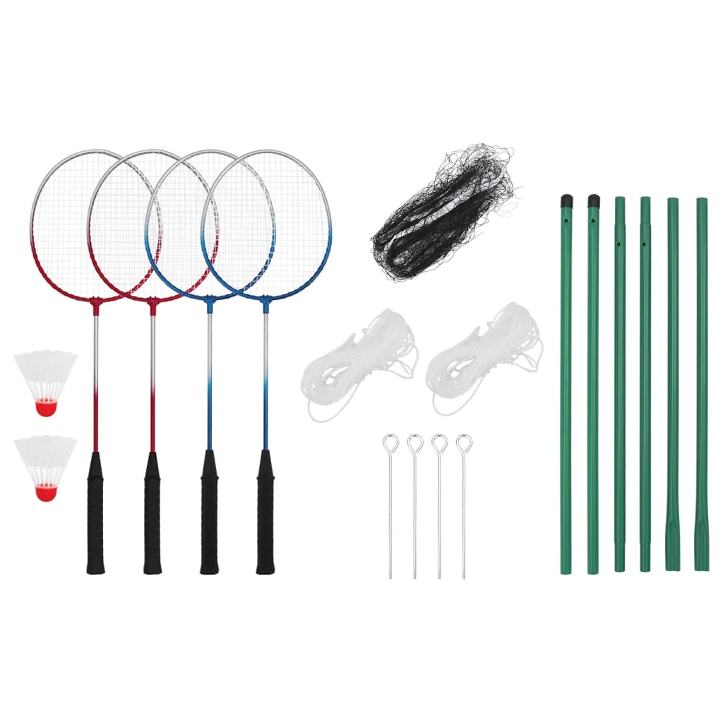 Badminton-Set Mit 4 Schlägern Und Netz 620X151 Cm