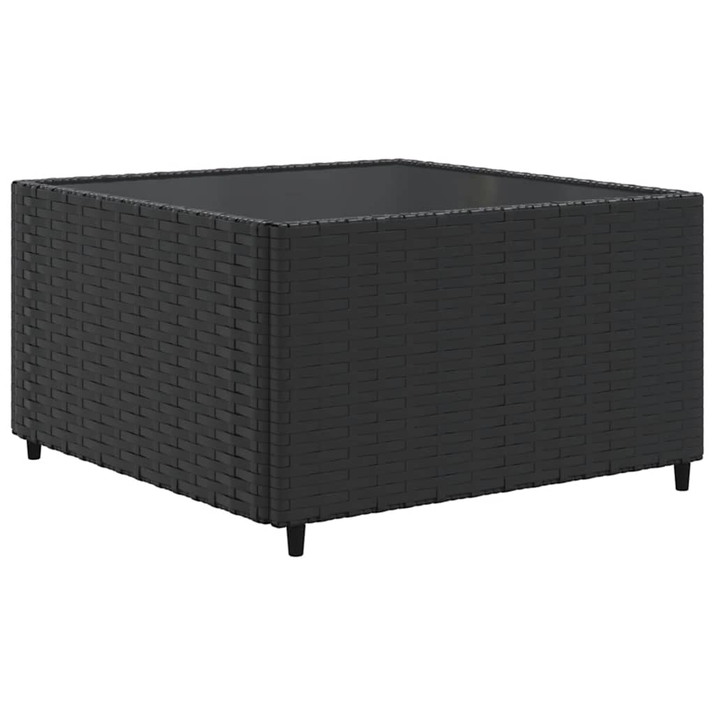 6-Tlg. Garten-Lounge-Set Mit Kissen Schwarz Poly Rattan