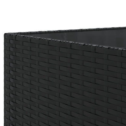 6-Tlg. Garten-Lounge-Set Mit Kissen Schwarz Poly Rattan