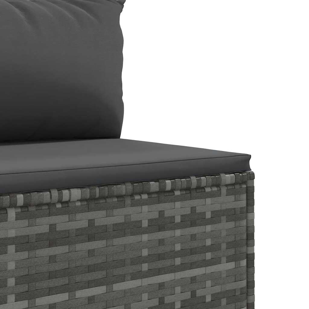 6-Tlg. Garten-Lounge-Set Mit Kissen Poly Rattan