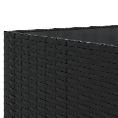 6-Tlg. Garten-Lounge-Set Mit Kissen Schwarz Poly Rattan