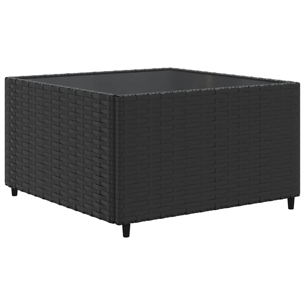 6-Tlg. Garten-Lounge-Set Mit Kissen Schwarz Poly Rattan