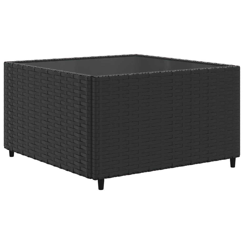 6-Tlg. Garten-Lounge-Set Mit Kissen Schwarz Poly Rattan