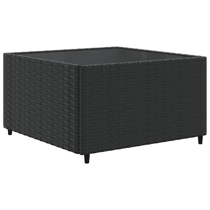 6-Tlg. Garten-Lounge-Set Mit Kissen Schwarz Poly Rattan