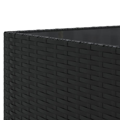 6-Tlg. Garten-Lounge-Set Mit Kissen Schwarz Poly Rattan