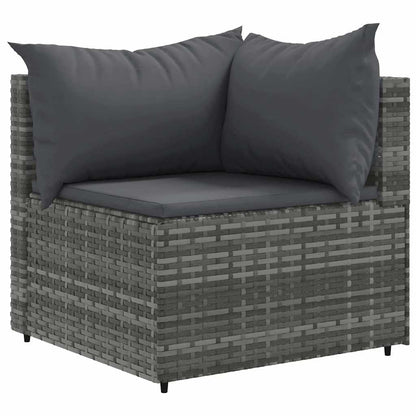 6-Tlg. Garten-Lounge-Set Mit Kissen Poly Rattan