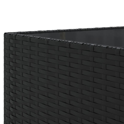 6-Tlg. Garten-Lounge-Set Mit Kissen Schwarz Poly Rattan