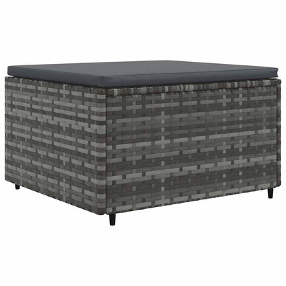 7-Tlg. Garten-Lounge-Set Mit Kissen Poly Rattan