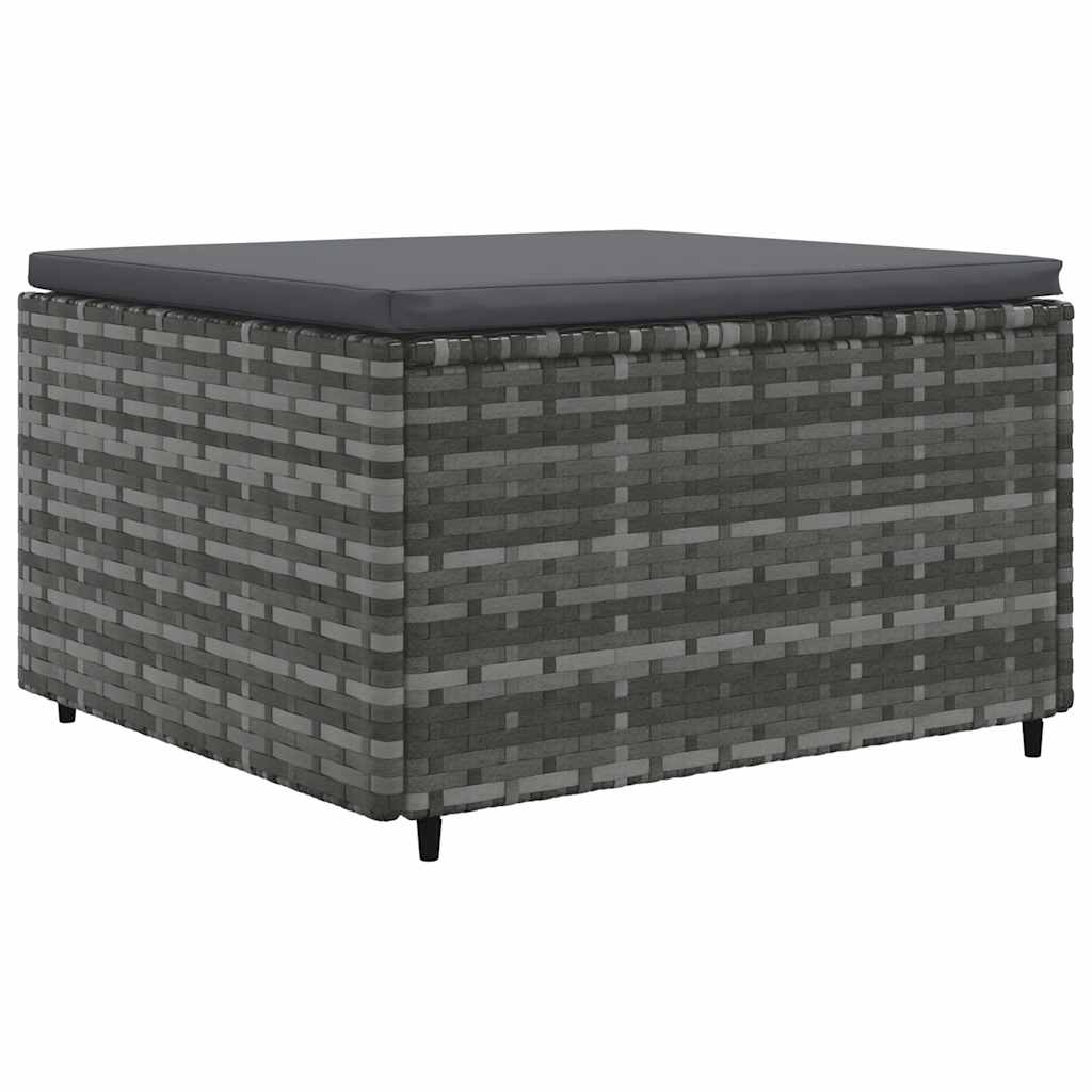 7-Tlg. Garten-Lounge-Set Mit Kissen Poly Rattan