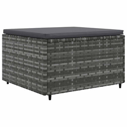 7-Tlg. Garten-Lounge-Set Mit Kissen Poly Rattan