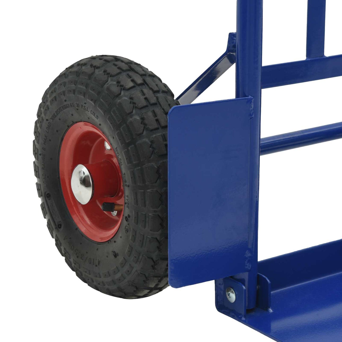 Erweiterbarer Handwagen Und Rot 57 X 46 X 113 Cm Stahl